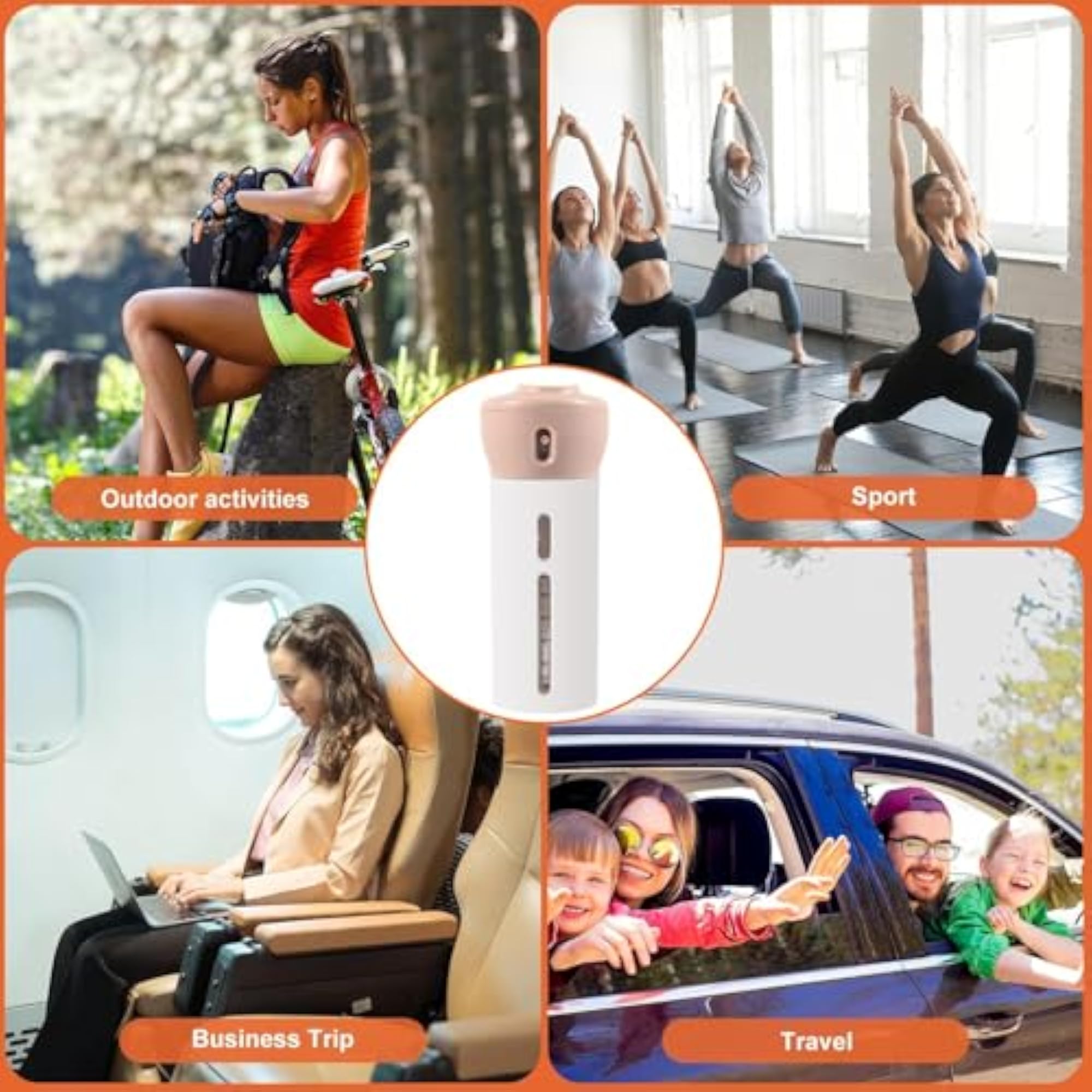 4-in-1 Travel Bottle Leak-Proof & Space-Saving Solution